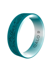 Women's Sea Breeze Teal/Ocean Marble Strata Ring