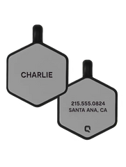 Grey Hex Silicone Dog ID Tag