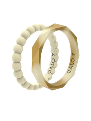 Women's Eva Shockey Dawn Bead/Geo Stack Ring