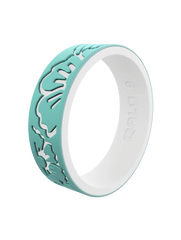 Women's Strata Hibiscus Silicone Ring