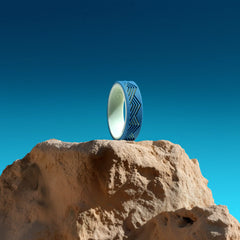 Women's Mountain Strata Silicone Ring