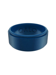 Men's Metallic Step Edge Silicone Ring