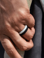 Women's Stackable Bead Silicone Ring