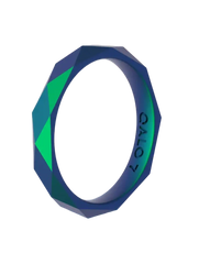 Women's Holographic Geo Stackable Silicone Ring