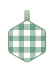 Gingham Hex Dog Tag