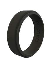 Women's Narrow Polished Step Edge Silicone Ring