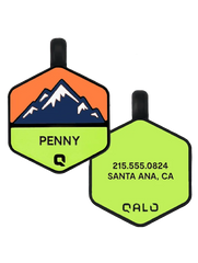 Neon Mountain Silicone Dog ID Tag