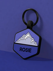 Mountain Silicone Dog ID Tag