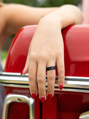 Women's American Flag Modern Ring