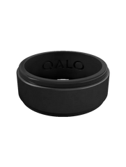 Men's Eva Shockey Polished Step Edge Silicone Ring