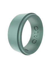 Men's Eva Shockey Polished Step Edge Silicone Ring