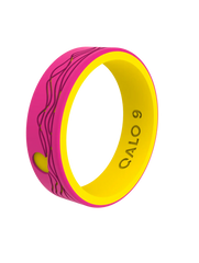 Women's Sunset Hills Hot Pink/Yellow Strata Ring