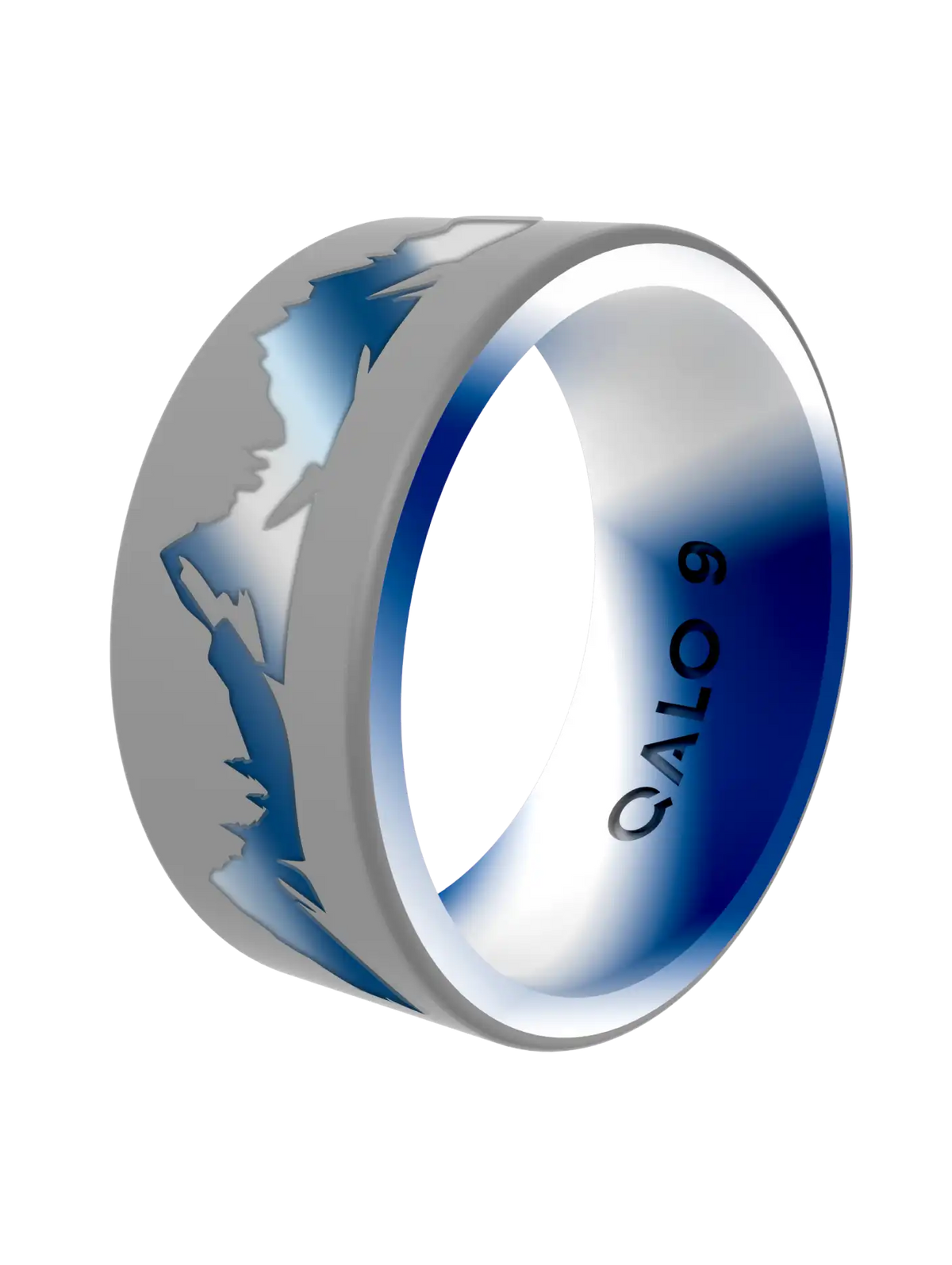 Men's Metallic Frostline Ridge Strata Ring