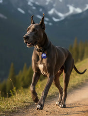 Mountain Silicone Dog ID Tag