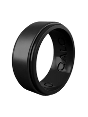 Men's Eva Shockey Polished Step Edge Silicone Ring