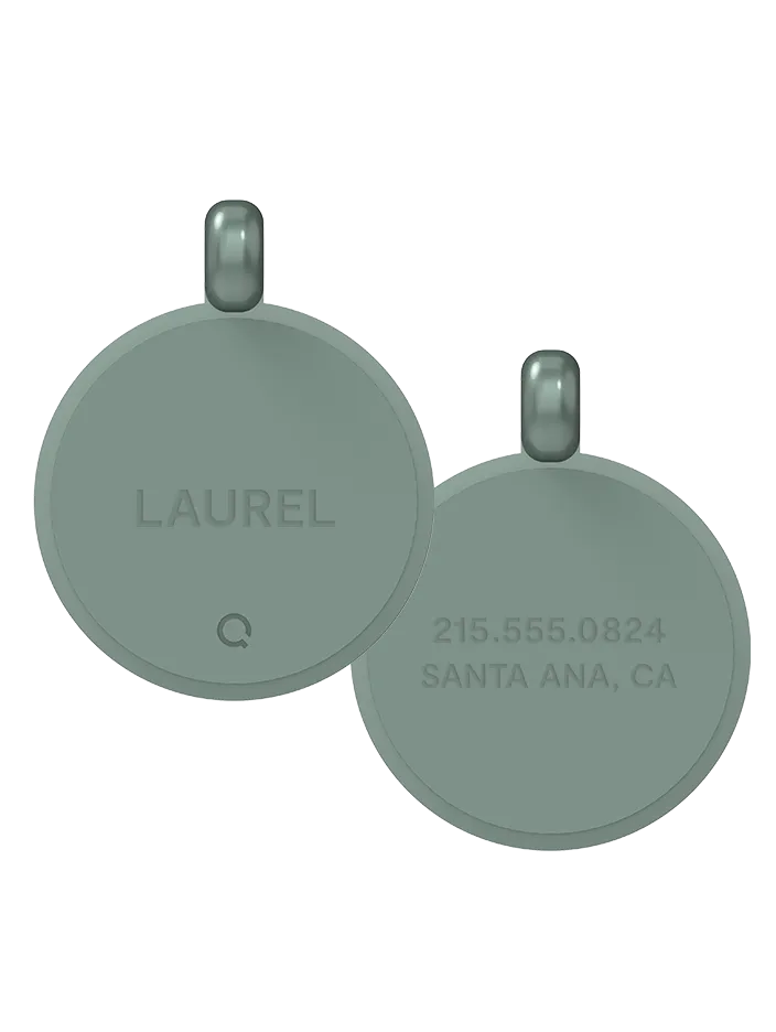 QALO Classic Round Dog ID Tag